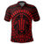 Hawaiian Kakau Honu Arc Polynesian Red Polo Shirt - Polynesian Pride