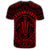 Hawaiian Kakau Honu Arc Polynesian Red T Shirt - Polynesian Pride