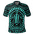 Hawaiian Kakau Honu Arc Polynesian Turquoise Polo Shirt - Polynesian Pride