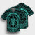 Hawaiian Kakau Honu Arc Polynesian Turquoise Hawaiian Shirt - AH - Polynesian Pride