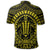 Hawaiian Kakau Honu Arc Polynesian Yellow Polo Shirt - Polynesian Pride