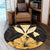 Hawaiian Kanaka Round Carpet Hibiscus Polynesian Love - AH - Polynesian Pride