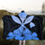 Hawaiian Kanaka Hooded Blanket Hibiscus Polynesian Love - Blue - AH - Polynesian Pride