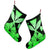 Hawaiian Kanaka Christmas Stocking Hibiscus Polynesian Love - Green - AH - Polynesian Pride