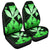 Hawaiian Kanaka Car Seat Covers Hibiscus Polynesian Love - Green - AH Universal Fit Black - Polynesian Pride