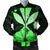 Hawaiian Kanaka Bomber Jacket Hibiscus Polynesian Love - Green - AH Black Unisex - Polynesian Pride