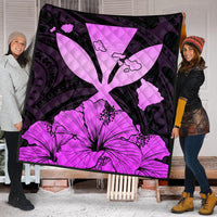 Hawaiian Kanaka Premium Quilts Hibiscus Polynesian Love - Pink - AH - Polynesian Pride