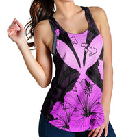 Hawaiian Kanaka Racerback Tank Hibiscus Polynesian Love - Pink - AH - Polynesian Pride