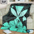 Hawaiian Kanaka Premium Blankets Hibiscus Polynesian Love - Turquoise - AH - Polynesian Pride