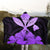 Hawaiian Kanaka Hooded Blanket Hibiscus Polynesian Love - Violet - AH - Polynesian Pride