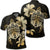 Hawaiian Kanaka Hibiscus Plumeria Mix Polynesian Turtle Polo Shirt Unisex Black - Polynesian Pride