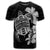 Hawaiian Kanaka Hibiscus Plumeria Mix Polynesian Turtle T Shirt Gray - Polynesian Pride