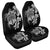 Hawaiian Kanaka Hibiscus Plumeria Mix Polynesian Turtle Car Seat Covers - Gray - AH Universal Fit Black - Polynesian Pride