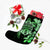 Hawaiian Kanaka Hibiscus Plumeria Mix Polynesian Turtle Christmas Stocking - Green - AH - Polynesian Pride