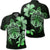 Hawaiian Kanaka Hibiscus Plumeria Mix Polynesian Turtle Polo Shirt Green Unisex Black - Polynesian Pride