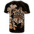 Hawaiian Kanaka Hibiscus Plumeria Mix Polynesian Turtle T Shirt Orange - Polynesian Pride