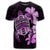 Hawaiian Kanaka Hibiscus Plumeria Mix Polynesian Turtle T Shirt Pink - Polynesian Pride