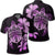 Hawaiian Kanaka Hibiscus Plumeria Mix Polynesian Turtle Polo Shirt Pink Unisex Black - Polynesian Pride