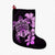 Hawaiian Kanaka Hibiscus Plumeria Mix Polynesian Turtle Christmas Stocking - Pink - AH Christmas Stocking 26 X 42 cm Black - Polynesian Pride