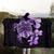 Hawaiian Kanaka Hibiscus Plumeria Mix Polynesian Turtle Hooded Blanket - Violet - AH - Polynesian Pride