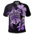 Hawaiian Kanaka Hibiscus Plumeria Mix Polynesian Turtle Polo Shirt Violet - Polynesian Pride