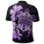 Hawaiian Kanaka Hibiscus Plumeria Mix Polynesian Turtle Polo Shirt Violet - Polynesian Pride