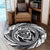 Hawaiian Kanaka Honu Hibiscus Tornando Polynesian Round Carpet - AH - Polynesian Pride