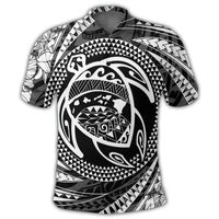Hawaiian Kanaka Honu Hibiscus Tornando Polynesian Polo Shirt - Polynesian Pride