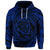 Custom Hawaiian Kanaka Honu Hibiscus Tornando Polynesian Blue Hoodie - Polynesian Pride