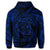 Hawaiian Kanaka Honu Hibiscus Tornando Polynesian Blue Zip Hoodie - Polynesian Pride