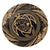 Hawaiian Kanaka Honu Hibiscus Tornando Polynesian Gold Round Carpet - AH Round Carpet Luxurious Plush - Polynesian Pride