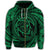 Hawaiian Kanaka Honu Hibiscus Tornando Polynesian Green Zip Hoodie - Polynesian Pride