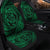 Hawaiian Kanaka Honu Hibiscus Tornando Polynesian Green Car Seat Covers - AH - Polynesian Pride