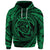 Custom Hawaiian Kanaka Honu Hibiscus Tornando Polynesian Green Hoodie - Polynesian Pride