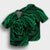 Hawaiian Kanaka Honu Hibiscus Tornando Polynesian Green Hawaiian Shirt - AH - Polynesian Pride