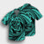 Hawaiian Kanaka Honu Hibiscus Tornando Polynesian Turquoise Hawaiian Shirt - AH - Polynesian Pride