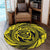 Hawaiian Kanaka Honu Hibiscus Tornando Polynesian Yellow Round Carpet - AH - Polynesian Pride