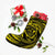 Hawaiian Kanaka Honu Hibiscus Tornando Polynesian Yellow Christmas Stocking - AH - Polynesian Pride