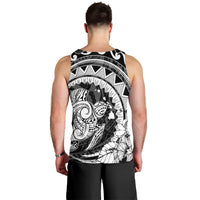 Hawaiian Kanaka Honu Map Hibiscus Globular Polynesian Tank Top - AH - Polynesian Pride