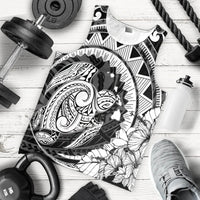 Hawaiian Kanaka Honu Map Hibiscus Globular Polynesian Tank Top - AH - Polynesian Pride