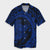 Hawaiian Kanaka Honu Map Hibiscus Globular Polynesian Blue Hawaiian Shirt - AH Unisex Black - Polynesian Pride