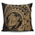 Hawaiian Kanaka Honu Map Hibiscus Globular Polynesian Gold Pillow Covers - AH Pillow Covers Black - Polynesian Pride