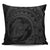 Hawaiian Kanaka Honu Map Hibiscus Globular Polynesian Gray Pillow Covers - AH Pillow Covers Black - Polynesian Pride