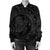 Hawaiian Kanaka Honu Map Hibiscus Globular Polynesian Gray Bomber Jacket - AH - Polynesian Pride