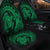 Hawaiian Kanaka Honu Map Hibiscus Globular Polynesian Green Car Seat Covers - AH - Polynesian Pride