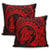 Hawaiian Kanaka Honu Map Hibiscus Globular Polynesian Red Pillow Covers - AH - Polynesian Pride