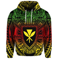 Custom Hawaiian Kanaka Maoli Center Polynesian Hoodie - Polynesian Pride
