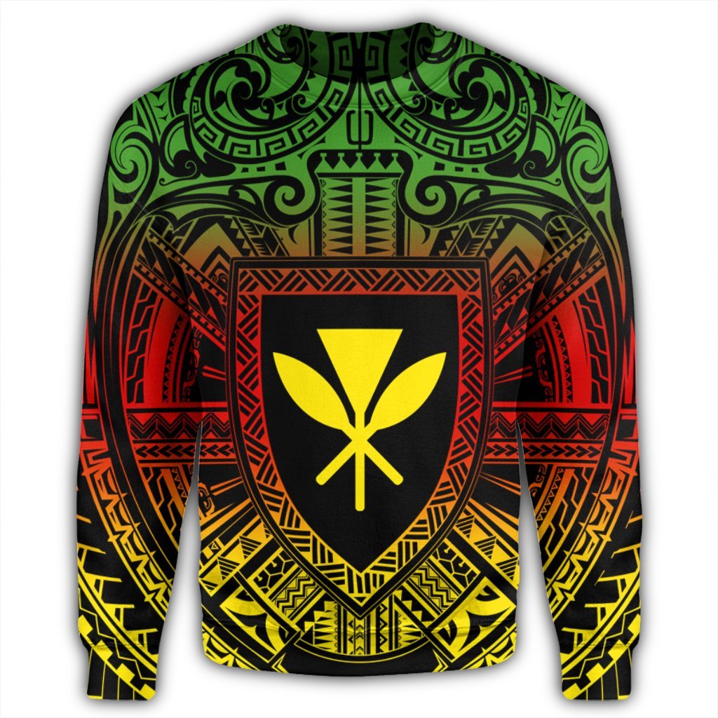 Hawaiian Kanaka Maoli Center Polynesian Sweatshirt - AH - Polynesian Pride