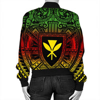 Hawaiian Kanaka Maoli Center Polynesian Bomber Jacket - AH - Polynesian Pride