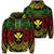 Hawaiian Kanaka Maoli Center Polynesian Zip Hoodie Unisex Art - Polynesian Pride